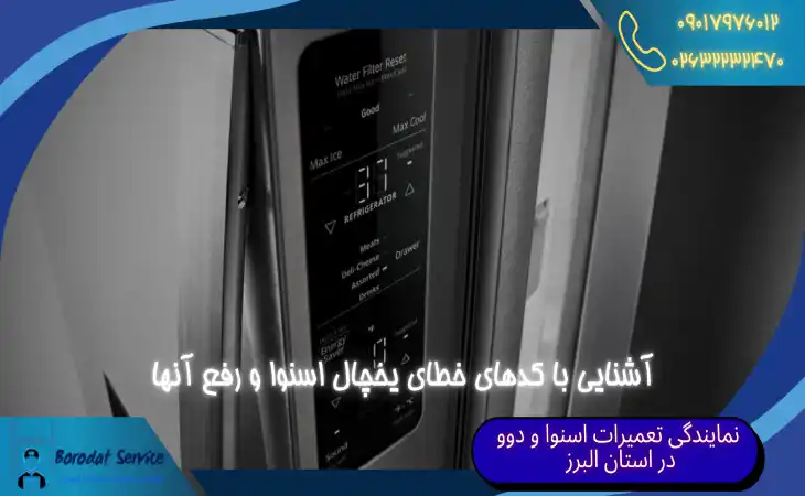  آشنایی با کدهای ارور یخچال اسنوا | رفع ارور یخچال اسنوا 
