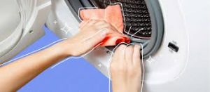 مراقبت از ماشین لباسشویی لاستیک دور درب ماشین لباسشویی