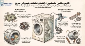 عملکرد اجزای اصلی ماشین لباسشویی