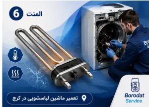 المنت - عملکرد قطعات ماشین لباسشویی