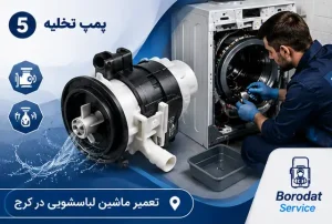 پمپ تخلیه - عملکرد قطعات ماشین لباسشویی