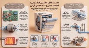 کالبدشکافی_قطعات_اصلی_ماشین_ظرفشویی - آشنایی با اجزای اصلی ماشین ظرفشویی