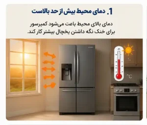دمای محیط بیش از حد بالاست
